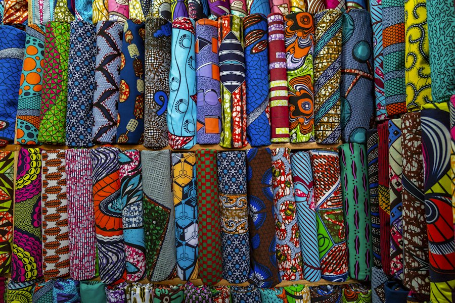 Coupon de tissu wax 6 yards